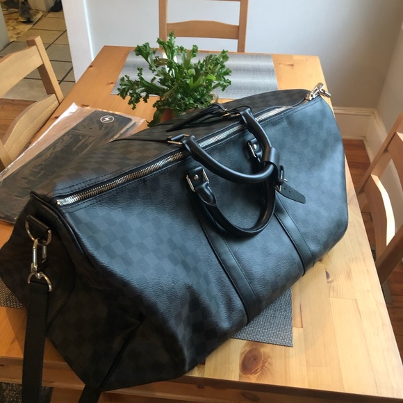 Louis Vuitton Keepall Bandoulière 55 in Damier Graphite Canvas - Picture 1 of 3